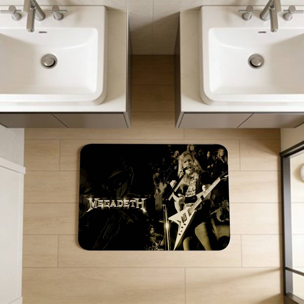 Band M-Megadeths Room Mats Cheaper Anti-slip Modern Living Room Balcony Printed Welcome Rug