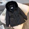 Pie Overcomes Women's Winter Year's New Big Fur Collar Women's Pie Overcomes Fashion Versatile Fleece Integrated Jacket