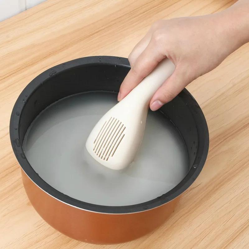 Sieving Rice Scoop Kitchen Drain Colander With Handles Rice Bowl Strainer White Rice Washing Tools Sink Drain Household Tools