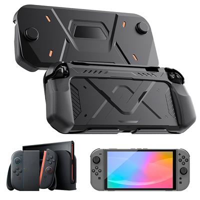 For NS2 Game Console Protective Shell Anti-Scratch Hard PC Front Cover Ergonomic Grip TPU Back Protect Shell Friend Gift