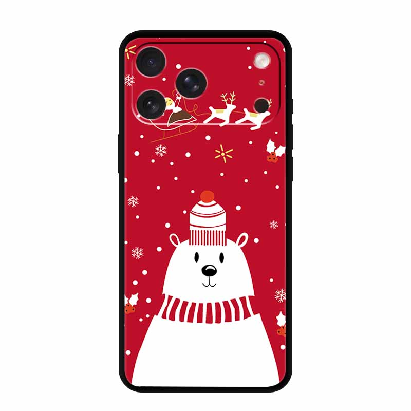 For iPhone 17 Pro Max Cover iPhone17 Pro Back Protective Phone Case For iPhone 17 Air Santa Christmas Soft Silicone TPU Coque iPhone17 Air