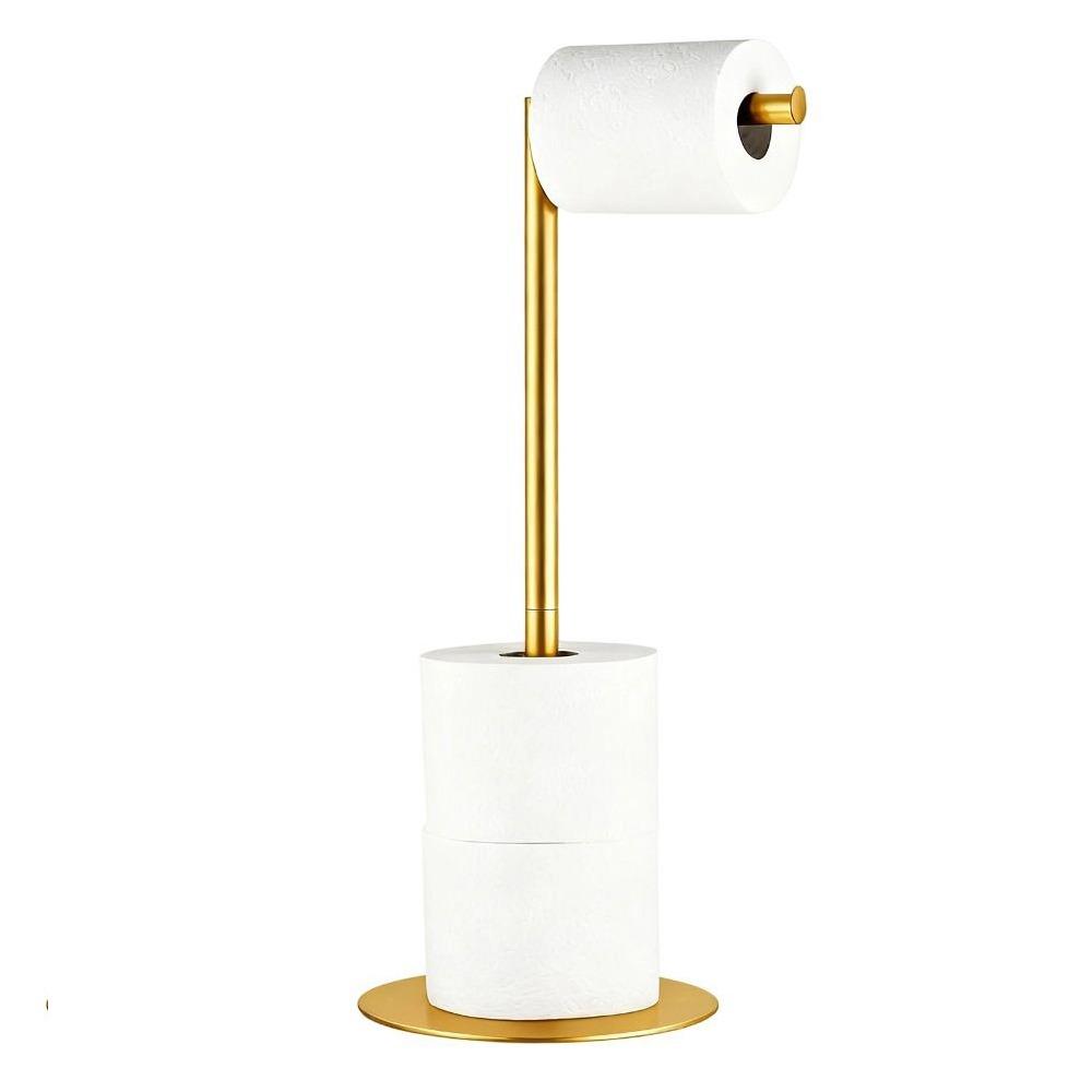 1PC Universal Stainless Steel Toilet Paper Stand Modern Design Free Standing Toilet Paper Holder Roll Paper Storage Rack