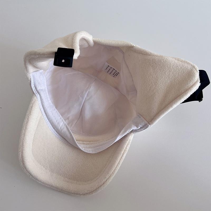 1 European American Style Childrens Plush Ear Protection Baseball Cap Suitable Retro Versatile Outdoor Commuting in Winter