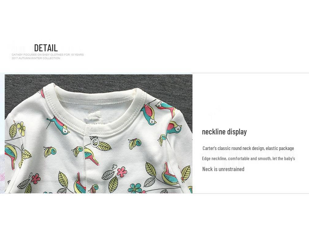 Spring & Autumn Baby Jumpsuit: Foot-Covering, Cotton Romper Pajamas for Newborn Boys & Girls