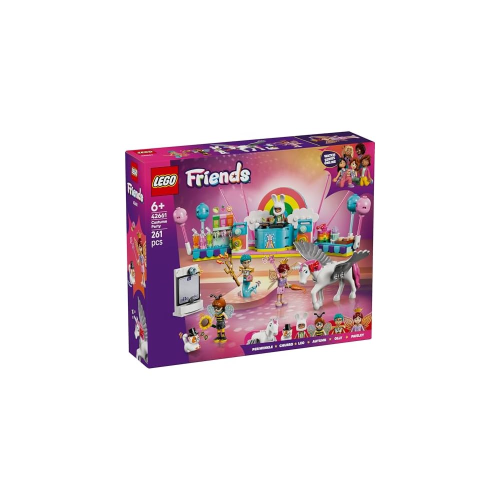 LEGO Friends Unicorn and Fairy Dress-Up Party Toy Set Building Blocks Educational Gift for Kids Ages 6-9