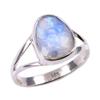 Natural Rainbow Moonstone Gemstone 925 Solid Sterling Silver Ring Size 7 j3A07