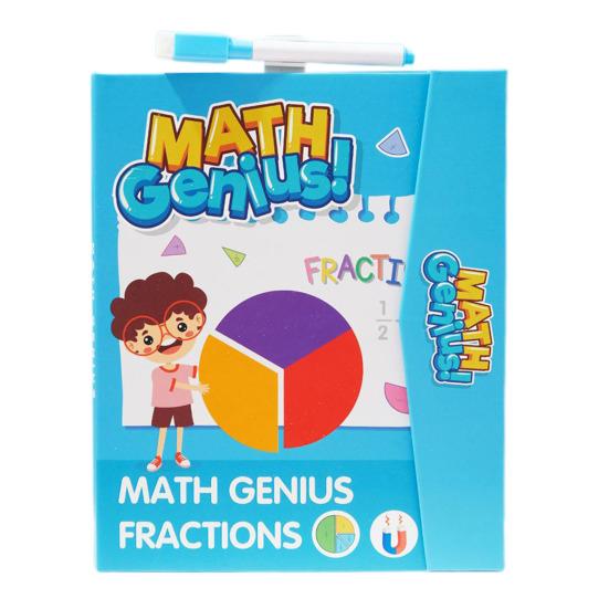 1 Set Magnetic Fraction Demonstration Book Fraction Learning Magnetic Tiles Circles