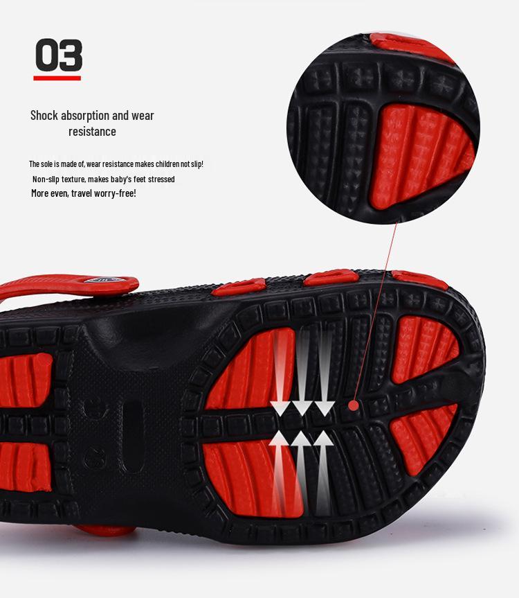 Dětské lehké prodyšné protiskluzové plážové sandály - Letní dřeváky pro chlapce a dívky