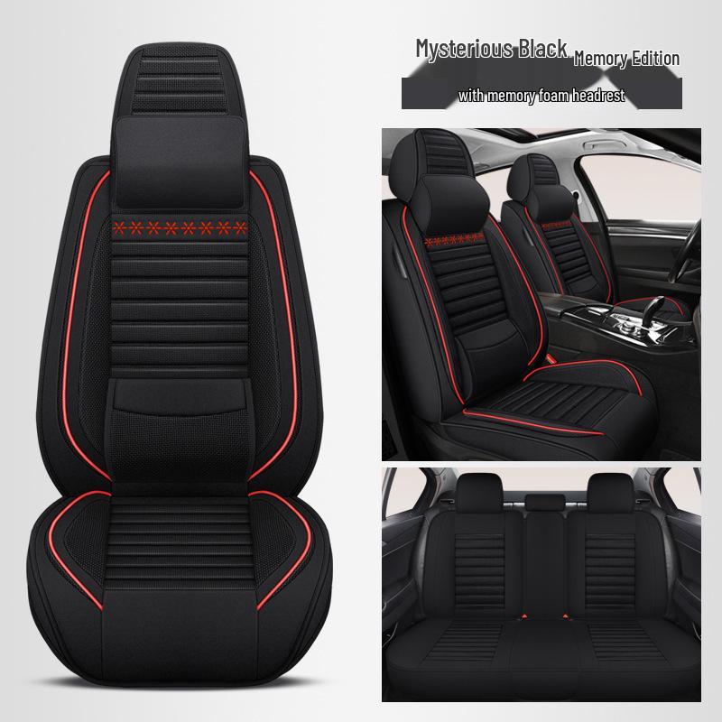 Linen Car Seat Cushion for Dongfeng Peugeot Models: 4008, 206, 207, 307, 408, 308, 2008, 5008