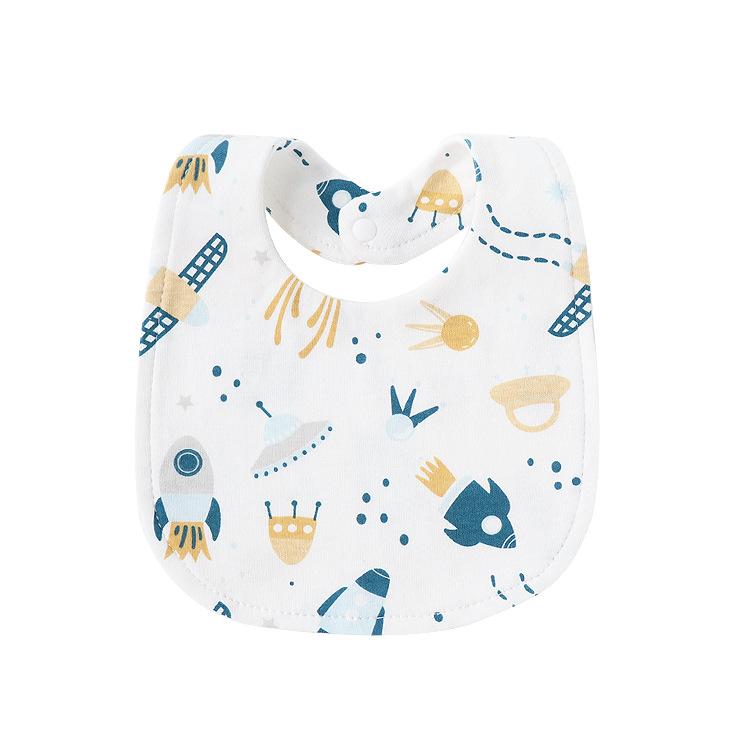 Newborn Baby Bibs Pure Cotton Double Layer Drool Bibs High Absorbency Burp Cloths For Infants Toddlers Soft Skin Friendly