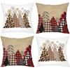 Kissen mit Weihnachtsmuster für Zuhause Polyester-Kissenbezug, dekorative Sofakissenhülle, Überwurfkissen für das Bett