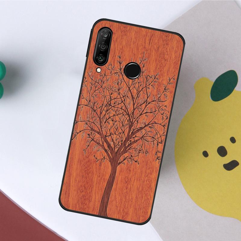 

Natural Bamboo Wood Animal Print For Huawei Nova 7i 8i 11i 12i 12s Y73 Y70 Y90 Y60 Y72 Y61 Y91 9 10 SE P40 Lite P30 Pro Case Huawei Nova Y73
