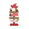 Funny Santa Claus Elk Plaque Cartoon Merry Christmas Ornaments  Home Table Decors