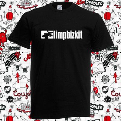 Limp Bizkit Simple Logo Rap Rock Band Siyah Unisex Tişört