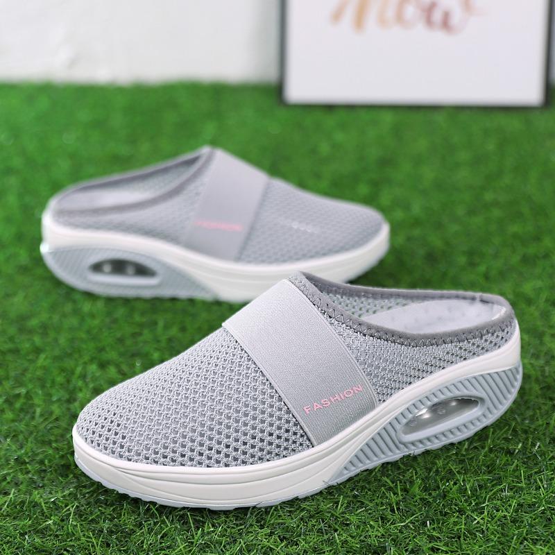 YRZL Dámské pantofle sandály letní móda ležérní síťované plážové pantofle dámské prodyšné ploché boty dámské domácí pantofle