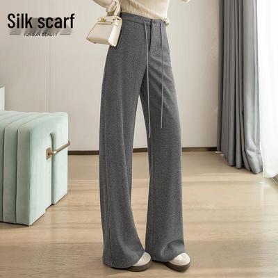 Women's Draped High-Waisted Drawstring Pants