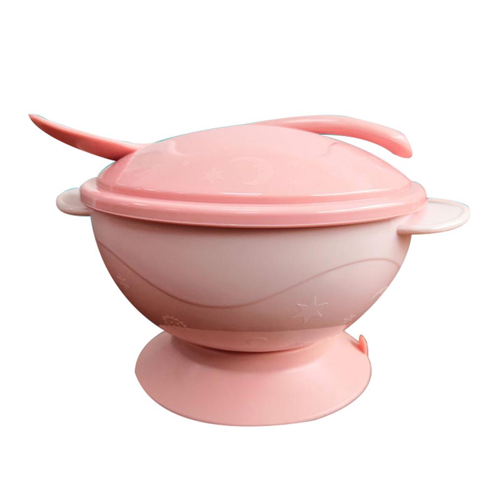 Dish Set Baby Bowl Eating Assist Fine Workmanship No Burrs Smooth Surface Tableware Sucker Base Plate Suction Feeding Bowls