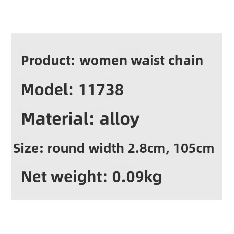Waist Chain Women's Belt Fashion Dress Skirt Decoration Slimming Look Women
