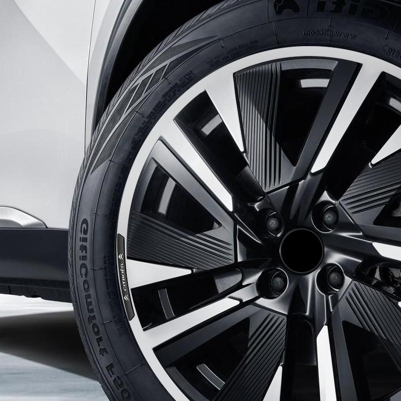 4pcs Car Styling Tire Wheel Stickers Decorative Racing Accessories For Citroen Grand Berlingo Jumper Celysee Xsara Picasso
