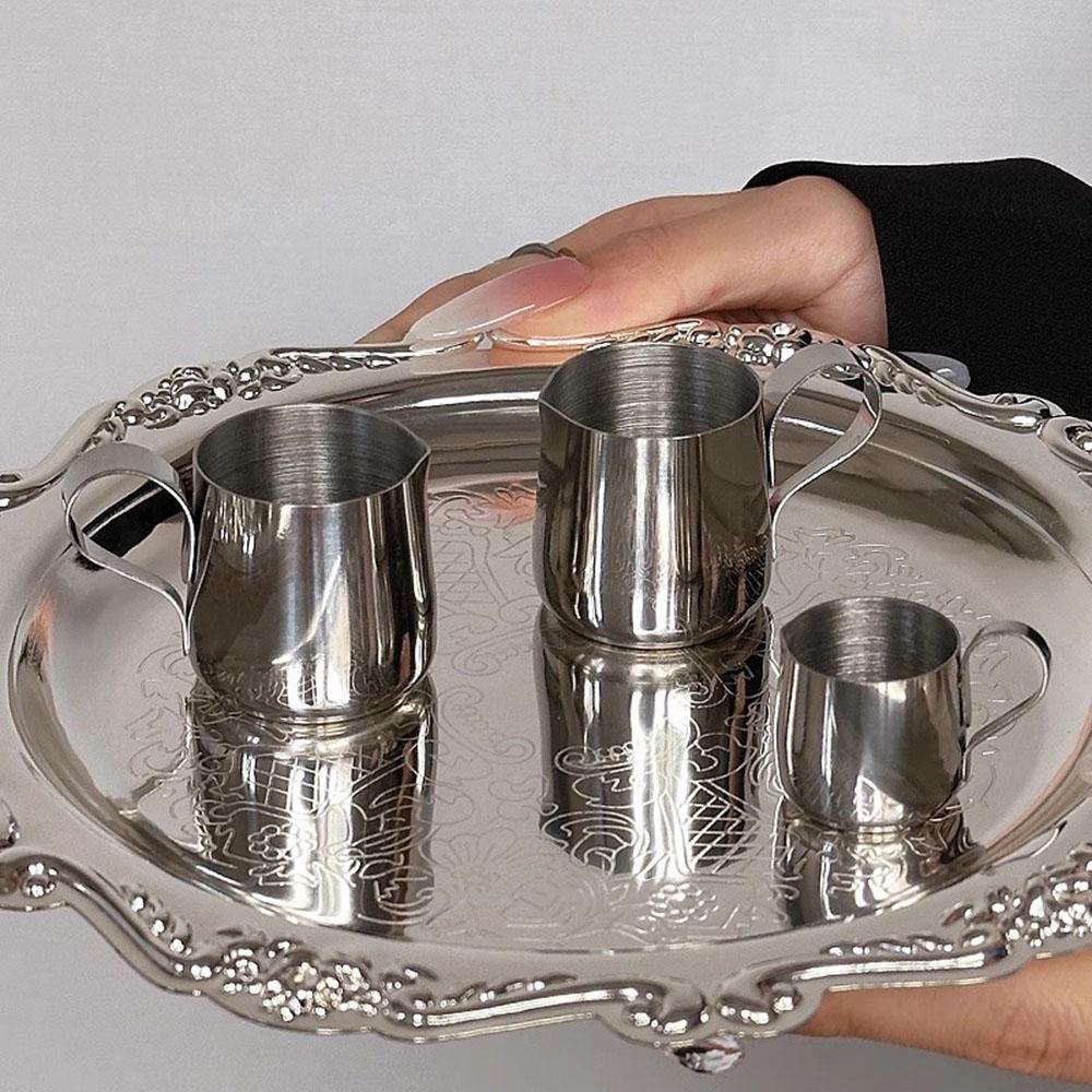 Retro Luxus Versilberte Teller Kuchen Dessert Tablett High Tea Snack Obstschale Schmuckaufbewahrung Tischdeko Heim Hotelbedarf