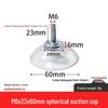M4-M8 Transparente PVC-Saugnapf mit Gewindestange