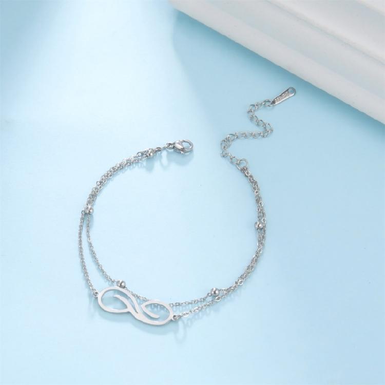 Double Layer Infinities Bracelet for Women Stainless Steel Comfortable Stylish and Versatile Jewelry Special Gifts