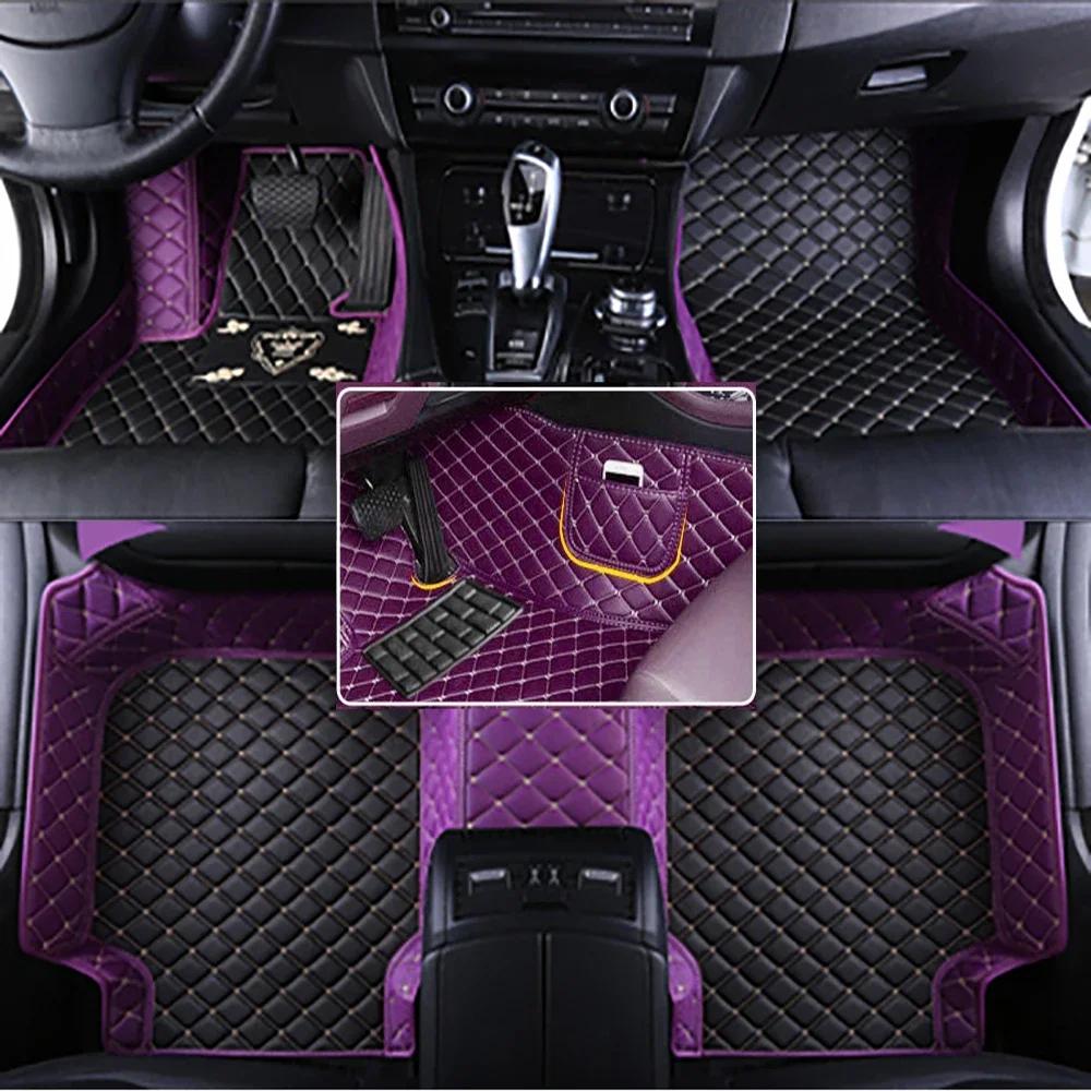 5D leather waterproof Custom Car Floor Mats For Nissan ARIYA 2020-2026 Years Auto Carpets Foot Coche Accessorie liners