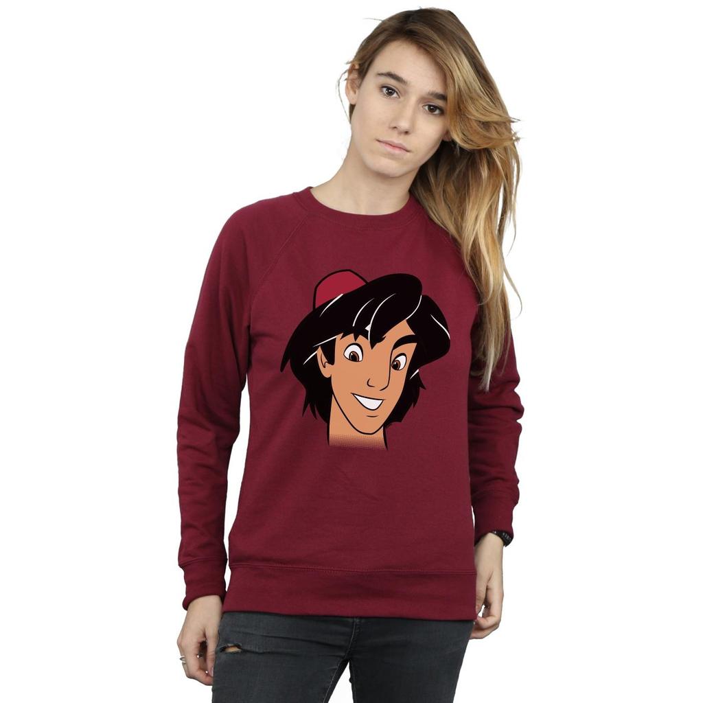 Disney Womens/Ladies Aladdin Headshot Sweatshirt