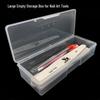 Large Rectangular Nail Art Tool Storage Box - Holds Files, Strips, Pens, Multi-Functional & Empty
