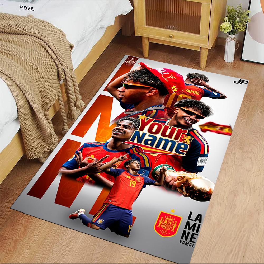 Yamal Anpassbares Namens-Teppichdesign für Schlafzimmer, Flur, Spielzimmer, Spielraum, Rutschfester Teppich, Dekorieren von Büros, Geburtstags-/Weihnachtsgeschenk