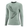 Soft Comfortable Simple Long Sleeve T-Shirt Unisex Tops Green C25515