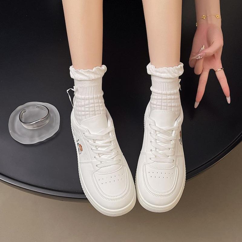 Fashion New Women Shoes Stitch Cute Lolita Shoe Versatile Girl Student Casual Couple's Kawaii Sneakers 2025 Men Women Off White Shoes