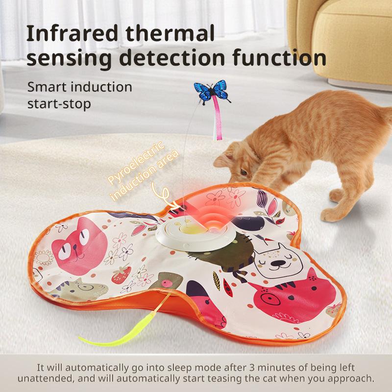 Smart Cat Toys Thermal Sensing Should Start Automatically Electric Cat Hunting Game Cover Rotation Self Fun Relieving Boredom