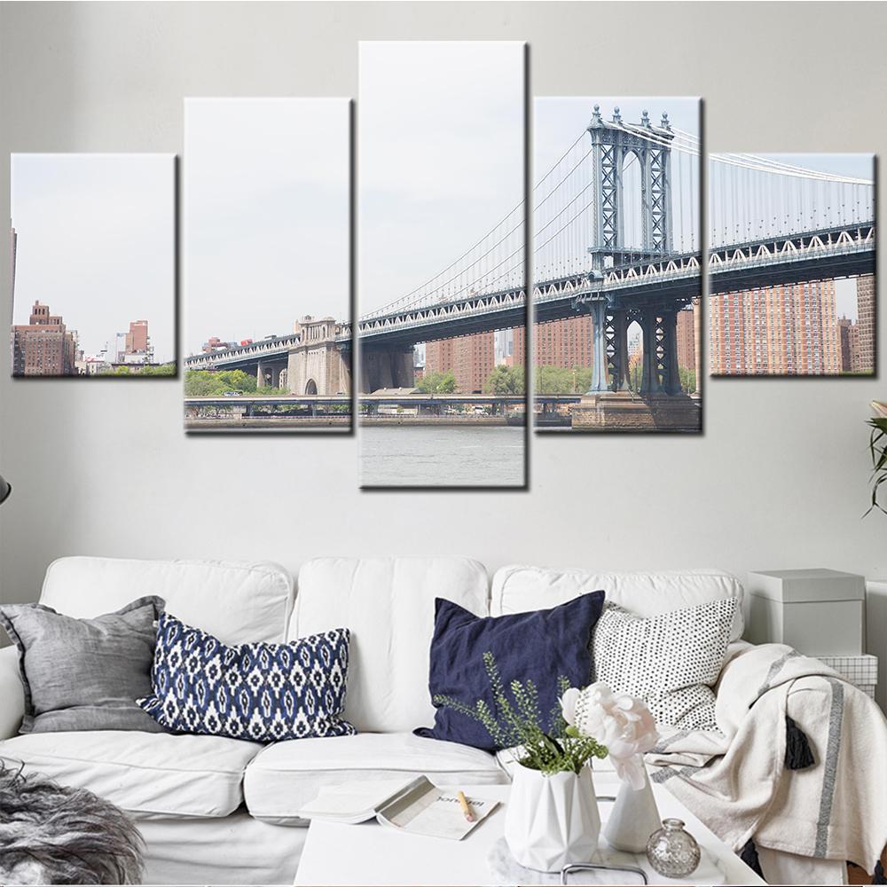 

Wall Art Canvas Landscape Painting New York City View Picture Modular Poster and Prints Modern Canvas Painting Home Decor 20X35 20X45 20X55cm