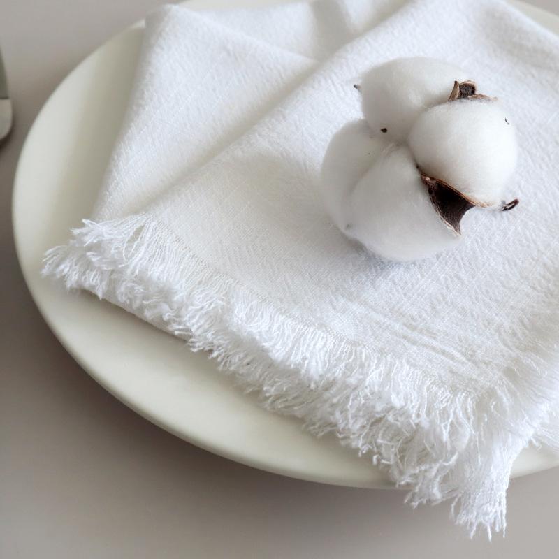 10PCS Table Napkins,40X40cmCotton and Linen Blending Kitchen Towel,Soft Cloth,Washable and Reusable
