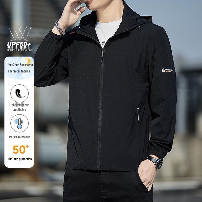 2024 Men's Casual Summer Hooded Jacket with Sun Protection
