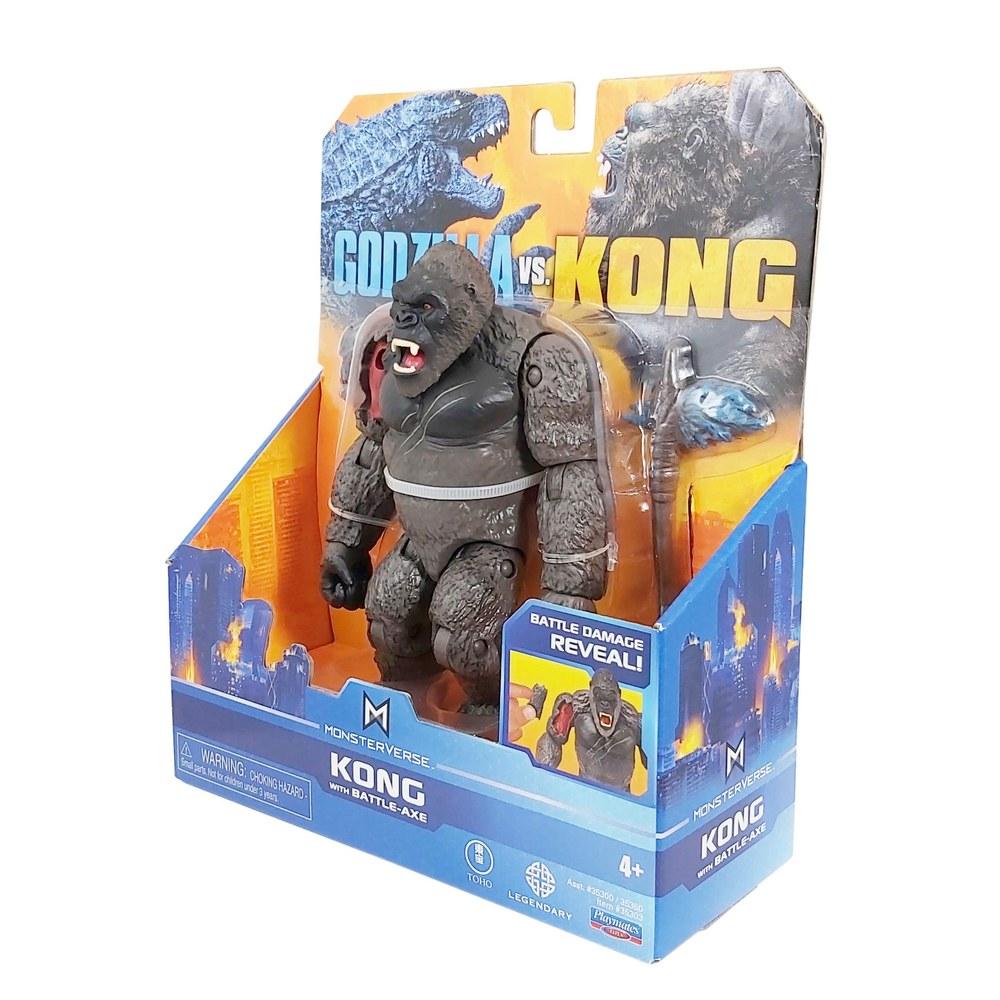 PlayMates Godzilla vs. Kong 6-Inch Basic Kong Battle Axe Figure