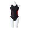 EXER SUITS Medium Cut Swimsuit for Competitive Swimming and Size S Women's Training, N2MA2775, (Black/Red, 96)