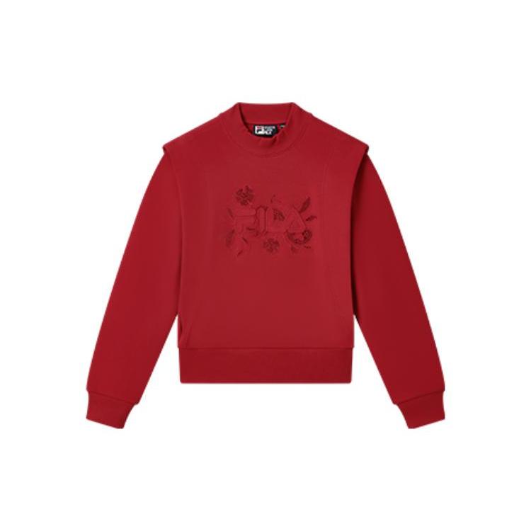 New FILA Sweatshirts Women's Fiery Scarlet F11W318204FRD