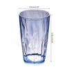 Acrylic Drinking Glasses 490ml Shatterproof Water Tumblers Unbreakable Beer Cup R7UB