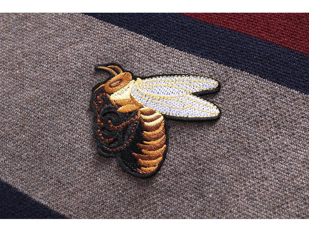 Men's Cashmere Sweater - Round Neck Bee Pattern Knitwear, High-Grade Warm Autumn/Winter Pullover