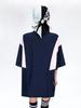 YEEL Oversized Half Zip-Up Sports Top Navy