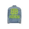 Balenciaga Large Fit Grafitti Backlogo Denim Jacket 678354TDW143341
