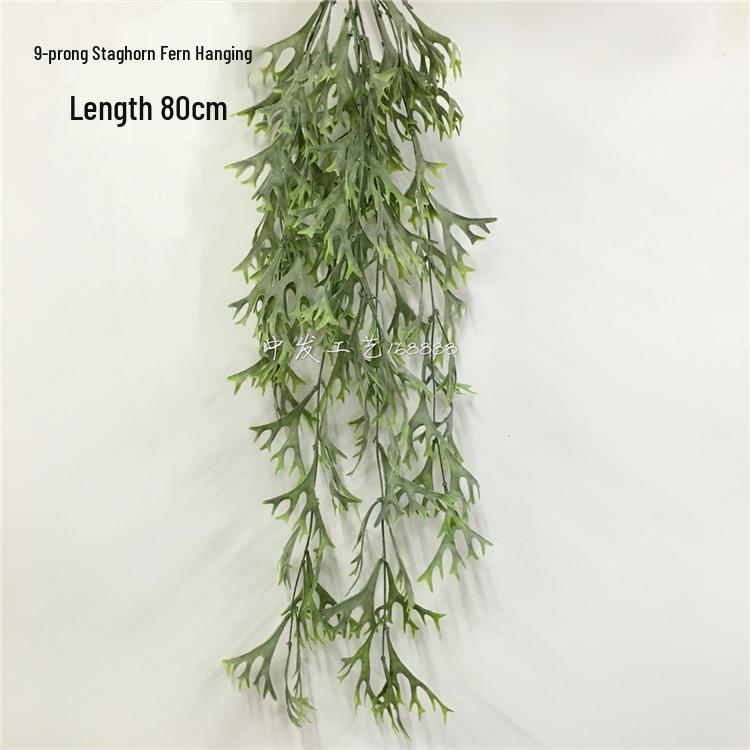 Artificial Spider Plant & Fern Hanging Decor - Trailing Green Vines for Wall & Ceiling