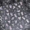 1PCS French Jelly Nail Stickers Dreamy Bubble Meteor Butterfly Star Moon Self Adhesive Stickers For Nail DIY Nail Art Decoration