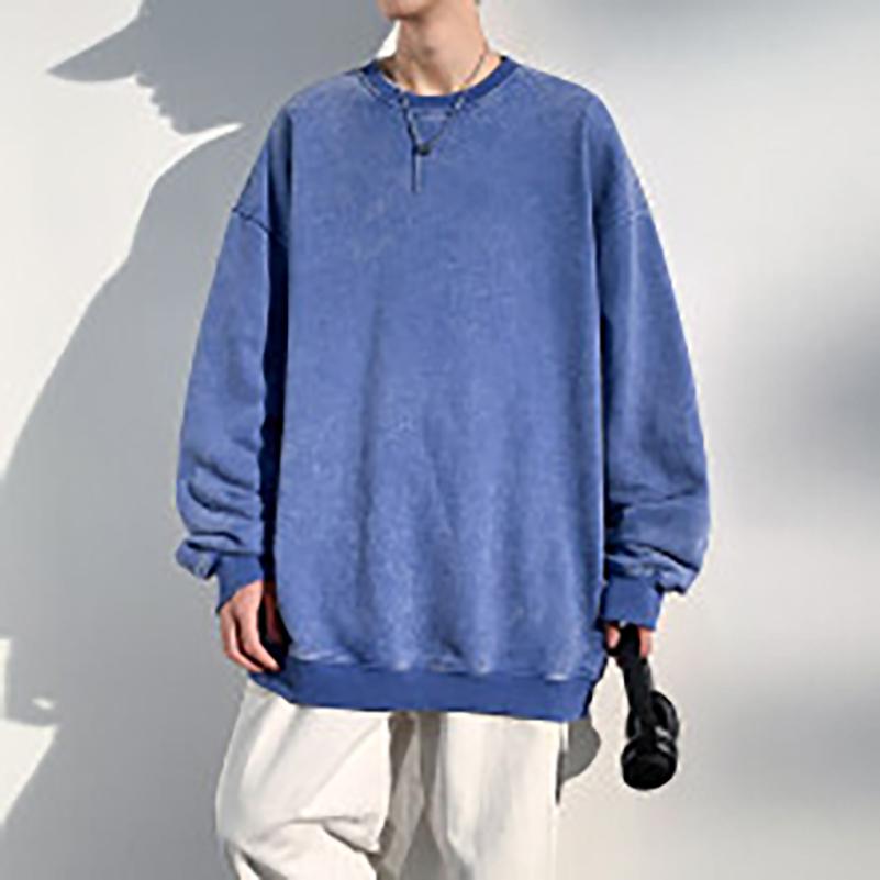 Oversized Sweatshirts Men Women Fashion Couples Crew Neck Vintage Y2K Hoodie Loose Pullover