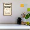 "All Guests Make Us Happy..." German Humor Metal Sign, 20x30cm.