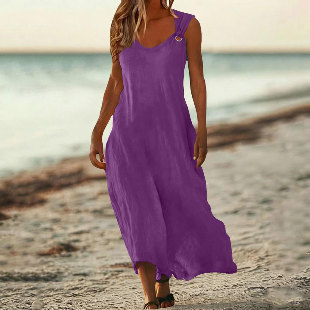 Abiti estivi da donna senza maniche vestibilità ampia abito da sole abiti da spiaggia per donna abiti eleganti per donna abiti per le vacanze per donna 2026