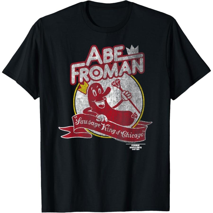 Ferris Bueller s Day Off Abe Froman Sausage King of Chicago T-Shirt S чёрный