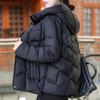 Damenmäntel Winter Kurze Parkas mit Kapuze Locker Dick Warm Damenjacken